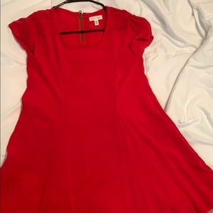 red tshirt dress